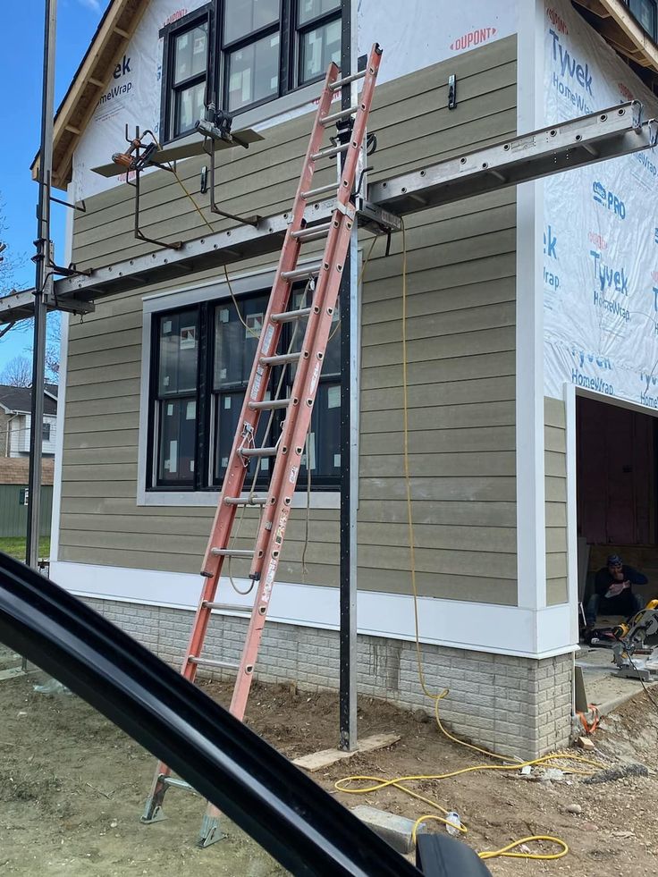 Aluminium window frame installation